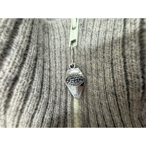 Vintage OUTDOOR EXCHANGE Wool Blend Sherpa Lined Cardigan Sweater Jacket Large - Picture 5 of 13